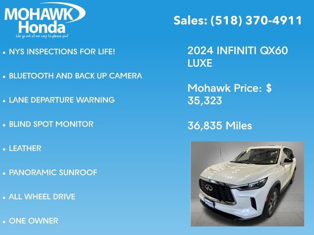 Used 2024 INFINITI QX60 Luxe AWD/4WD image 7