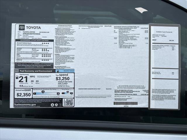 New 2026 Toyota Tacoma Limited AWD/4WD image 21