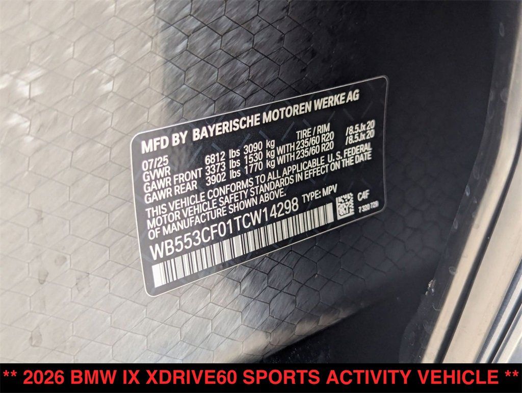 New 2026 BMW iX xDrive60 image 21