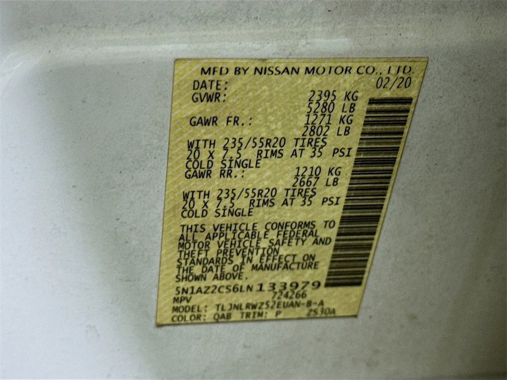 Used 2020 Nissan Murano SL w/ Moonroof Package image 37