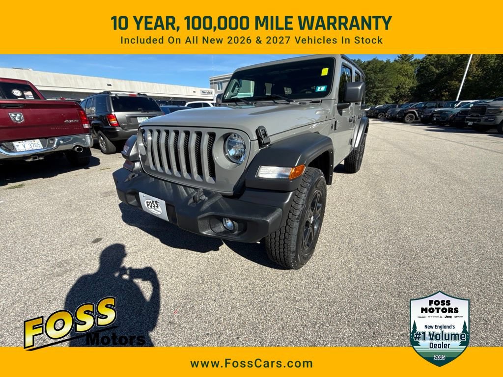 Certified 2023 Jeep Wrangler Unlimited Sport AWD/4WD image 1