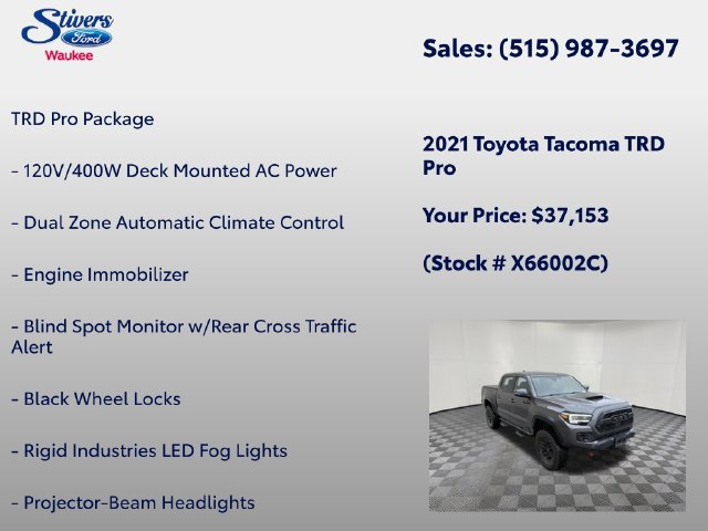 Used 2021 Toyota Tacoma TRD Pro AWD/4WD image 8