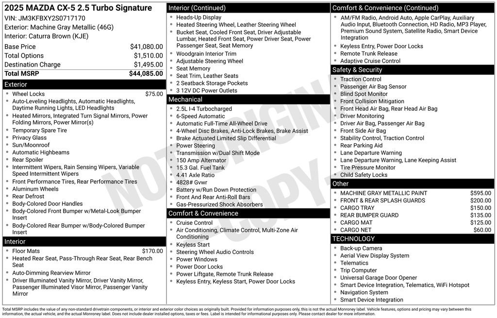 New 2025 MAZDA CX-5 Signature image 7