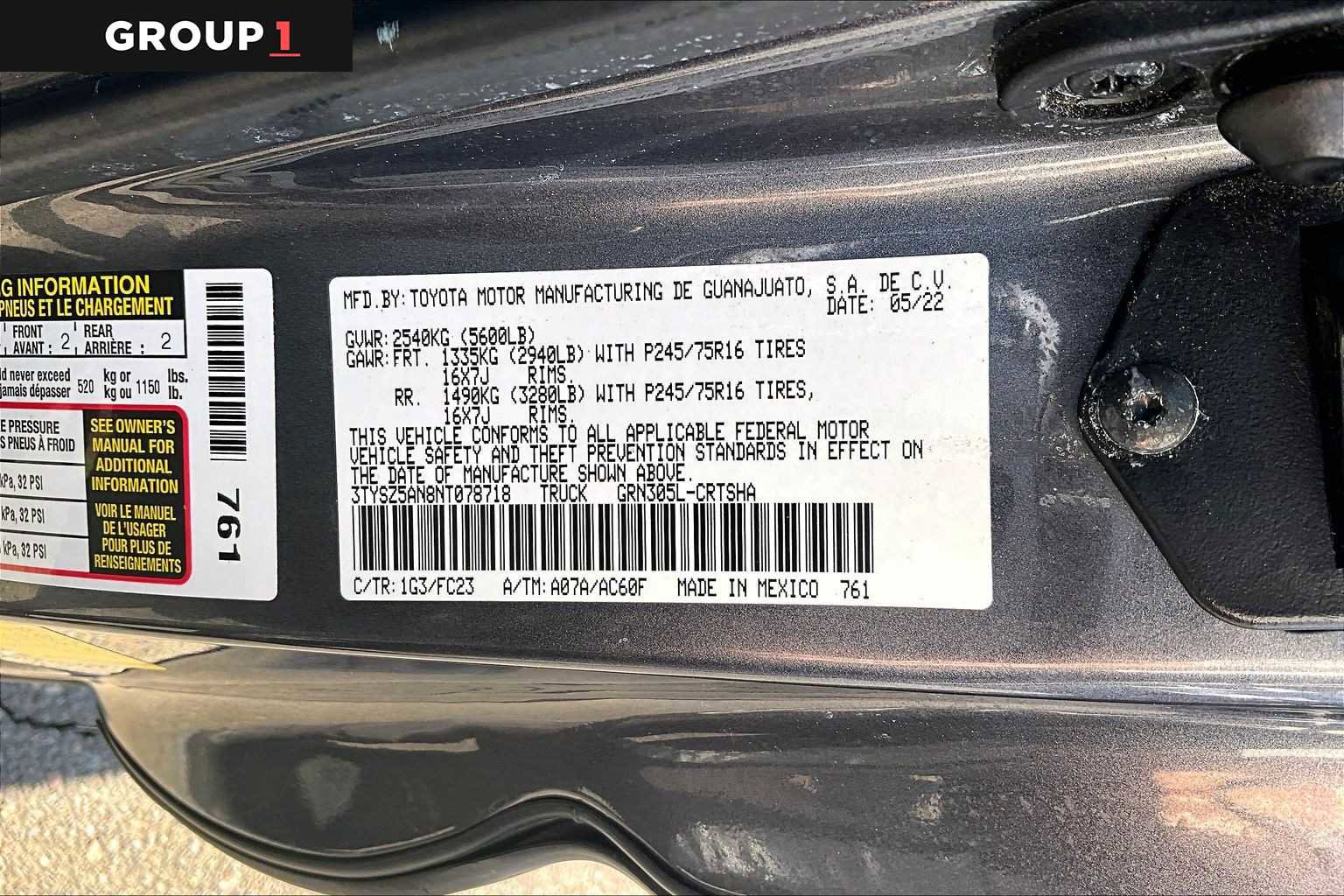 Certified 2022 Toyota Tacoma SR5 image 37