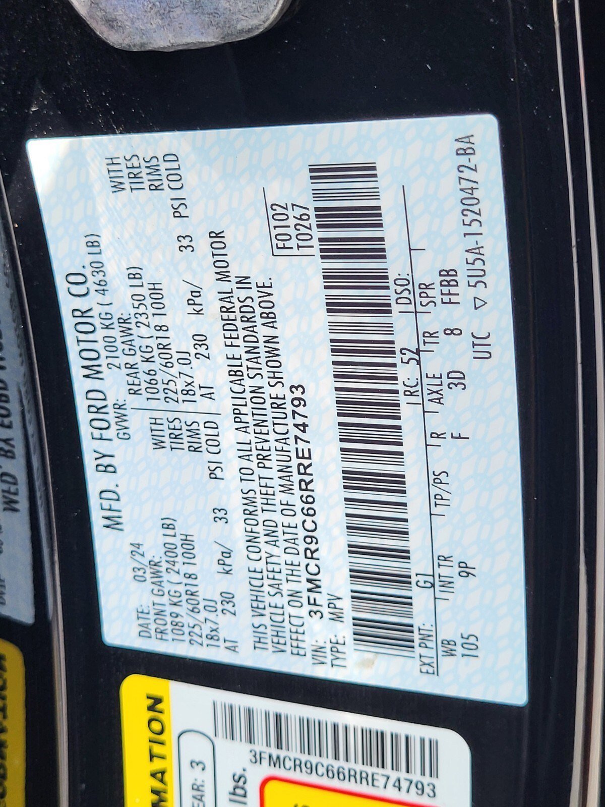 Certified 2024 Ford Bronco Sport Outer Banks w/ Tech Package image 35