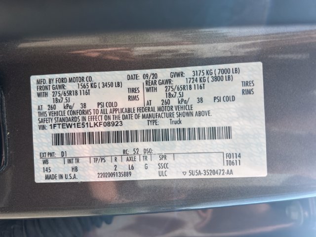 Used 2020 Ford F150 Lariat w/ Trailer Tow Package AWD/4WD image 42