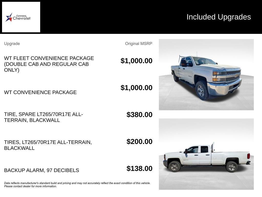 Used 2019 Chevrolet Silverado 2500 W/T w/ WT Convenience Package RWD image 13