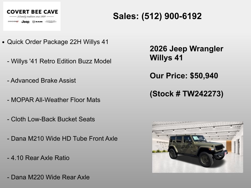 New 2026 Jeep Wrangler Unlimited Sport AWD/4WD image 7