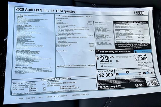 New 2025 Audi Q3 2.0T Premium image 13