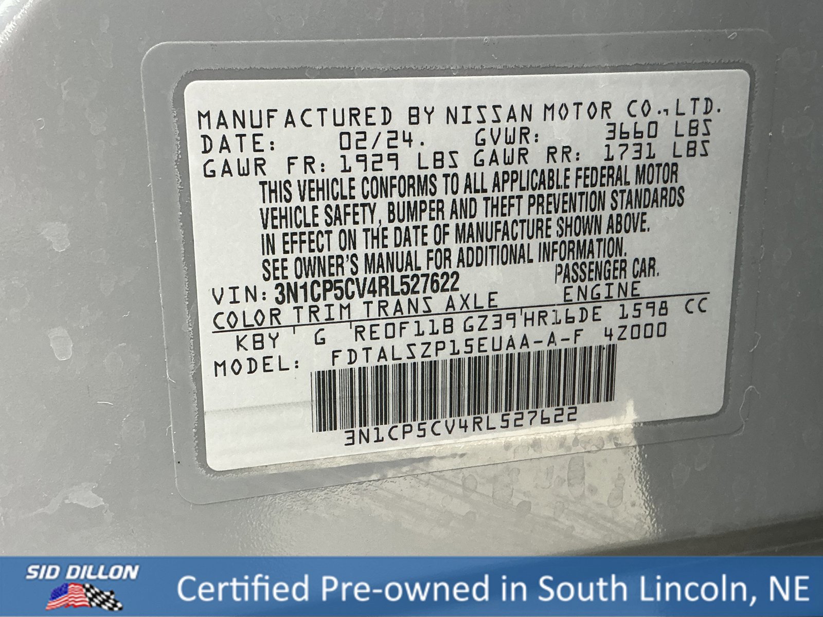 Used 2024 Nissan Kicks SV image 13