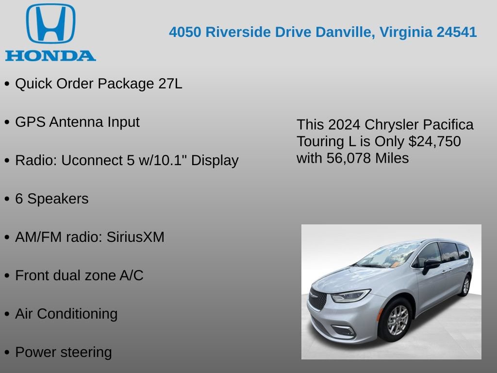 Used 2024 Chrysler Pacifica Touring-L FWD image 7