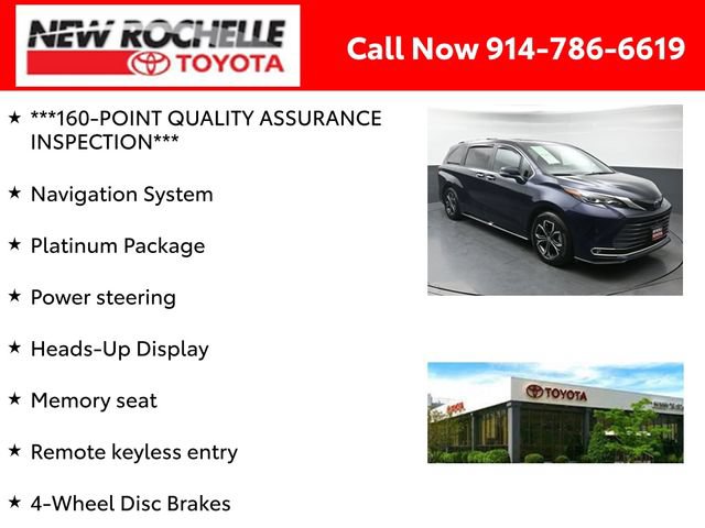 Certified 2025 Toyota Sienna Platinum AWD/4WD image 6