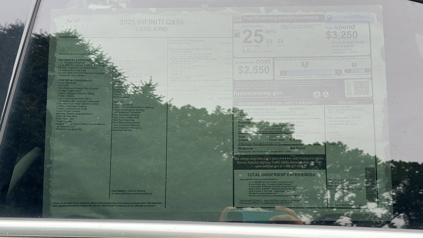 New 2025 INFINITI QX55 Luxe w/ Accent Package image 12