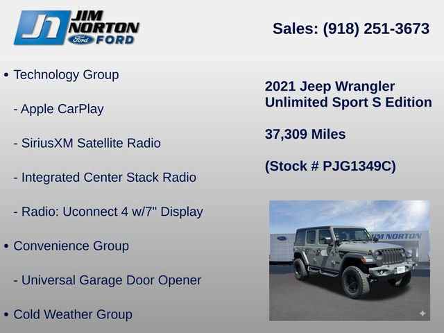 Used 2021 Jeep Wrangler Unlimited Sport image 37