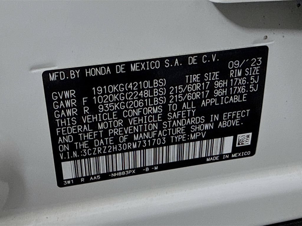 Certified 2024 Honda HR-V LX image 40