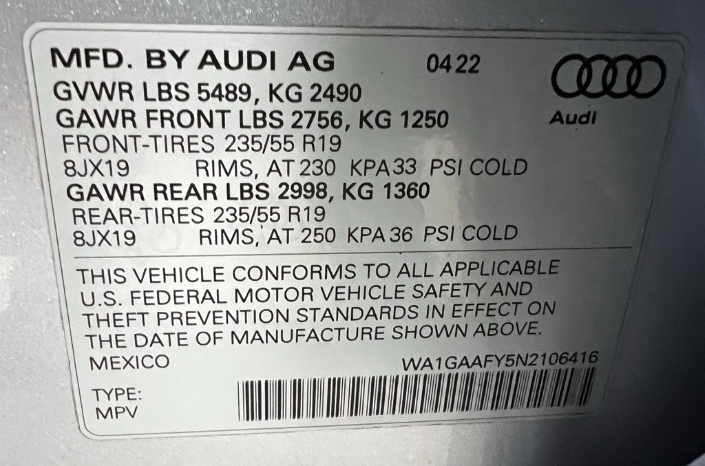 Used 2022 Audi Q5 2.0T Premium image 73