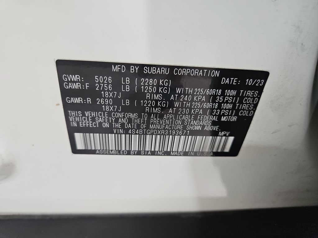 Certified 2024 Subaru Outback Touring XT w/ Popular Package #2 AWD/4WD image 32