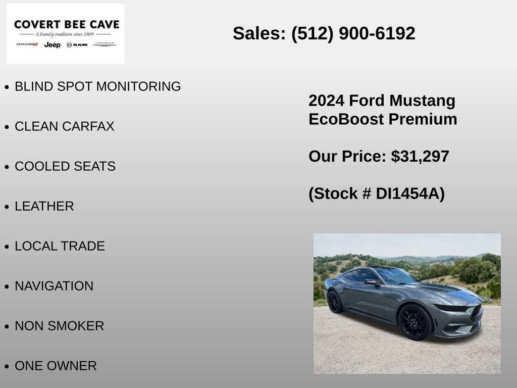 Used 2024 Ford Mustang Premium w/ Mustang Nite Pony Package RWD image 6