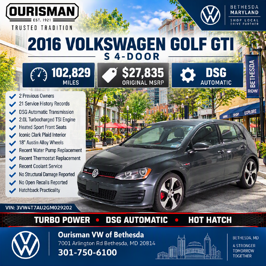 Used 2016 Volkswagen GTI S FWD image 2