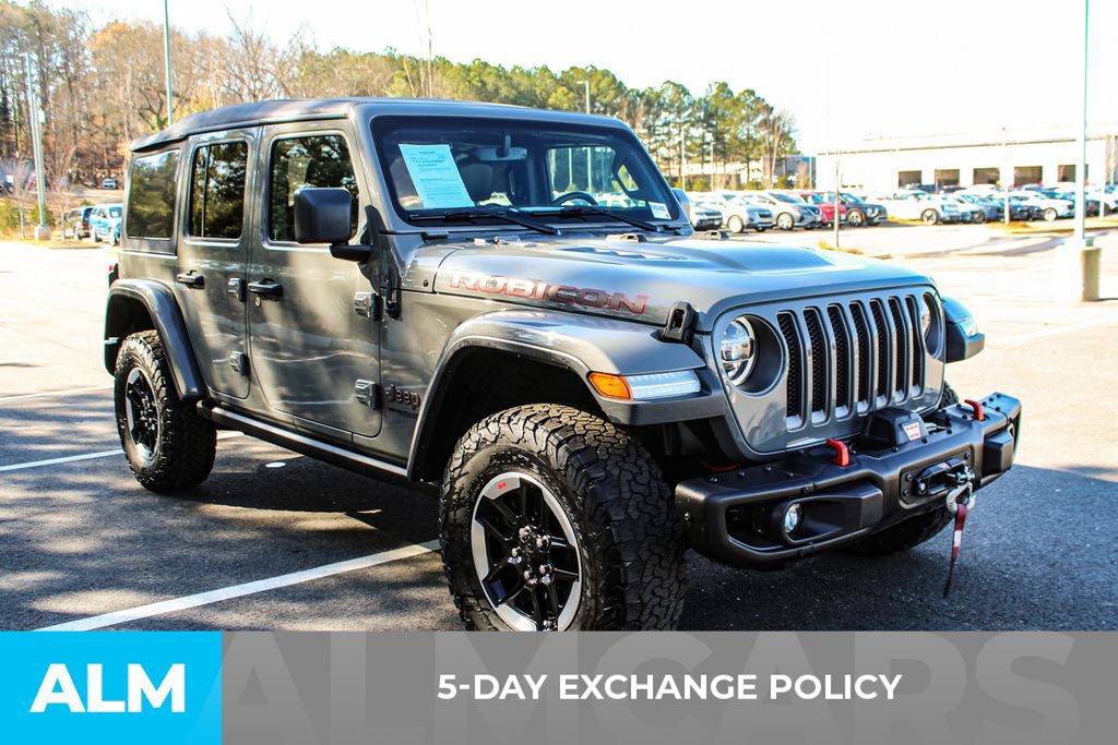 Used 2021 Jeep Wrangler Unlimited Rubicon w/ Uconnect 4C Nav & Sound Group AWD/4WD image 4