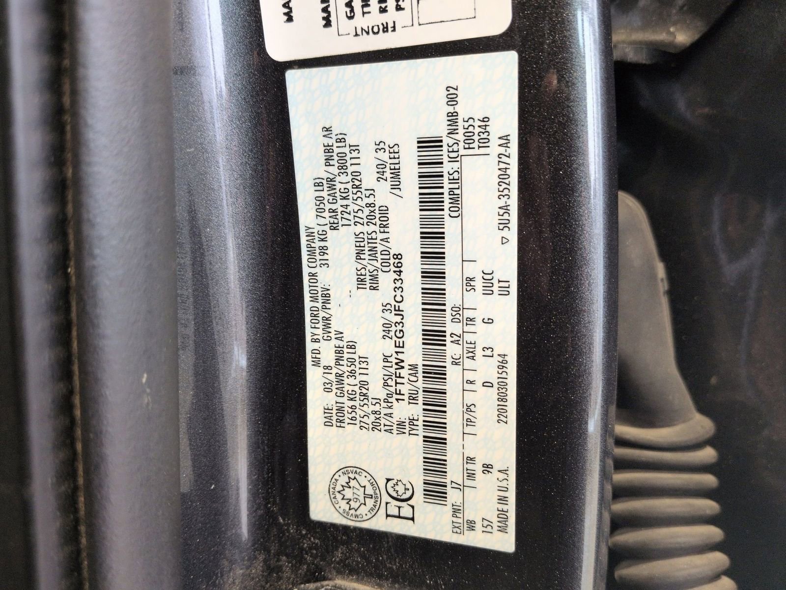 Certified 2018 Ford F150 Platinum w/ Technology Package image 78