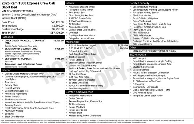 New 2026 RAM 1500 Express AWD/4WD image 5