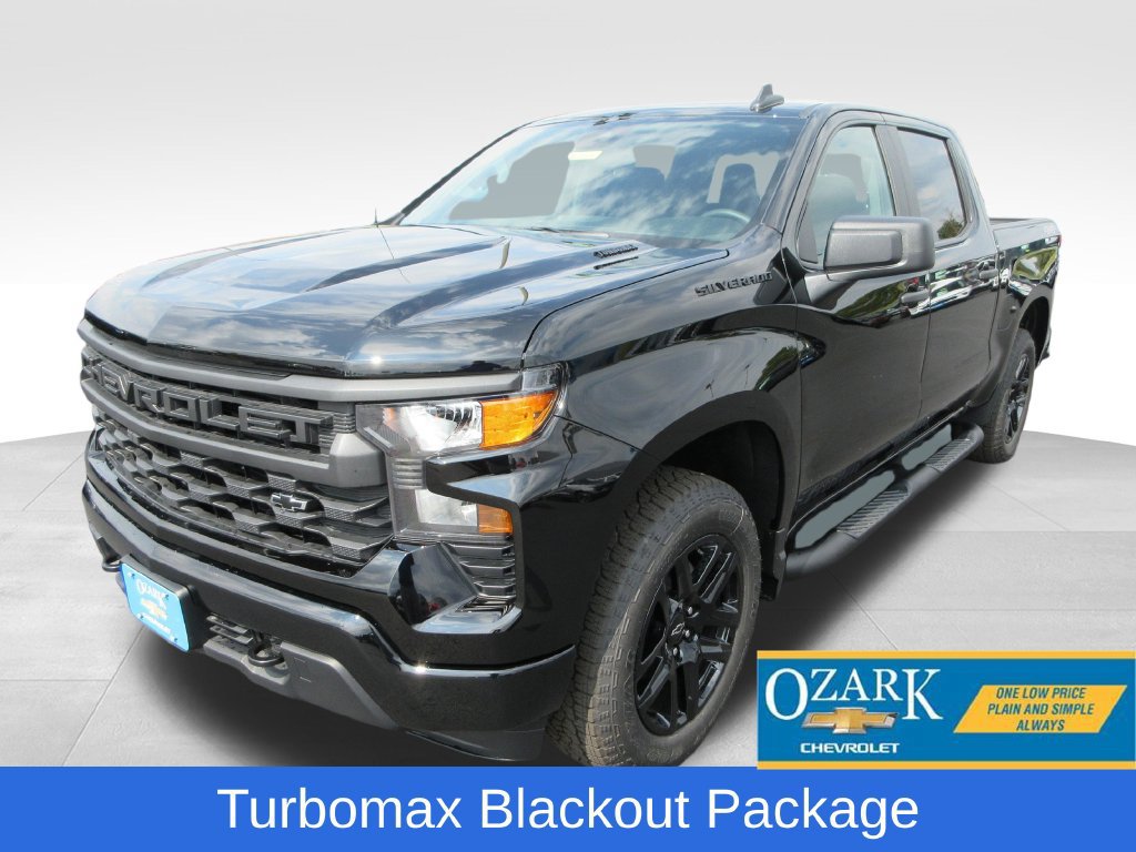 New 2026 Chevrolet Silverado 1500 Custom w/ Turbomax Blackout Package