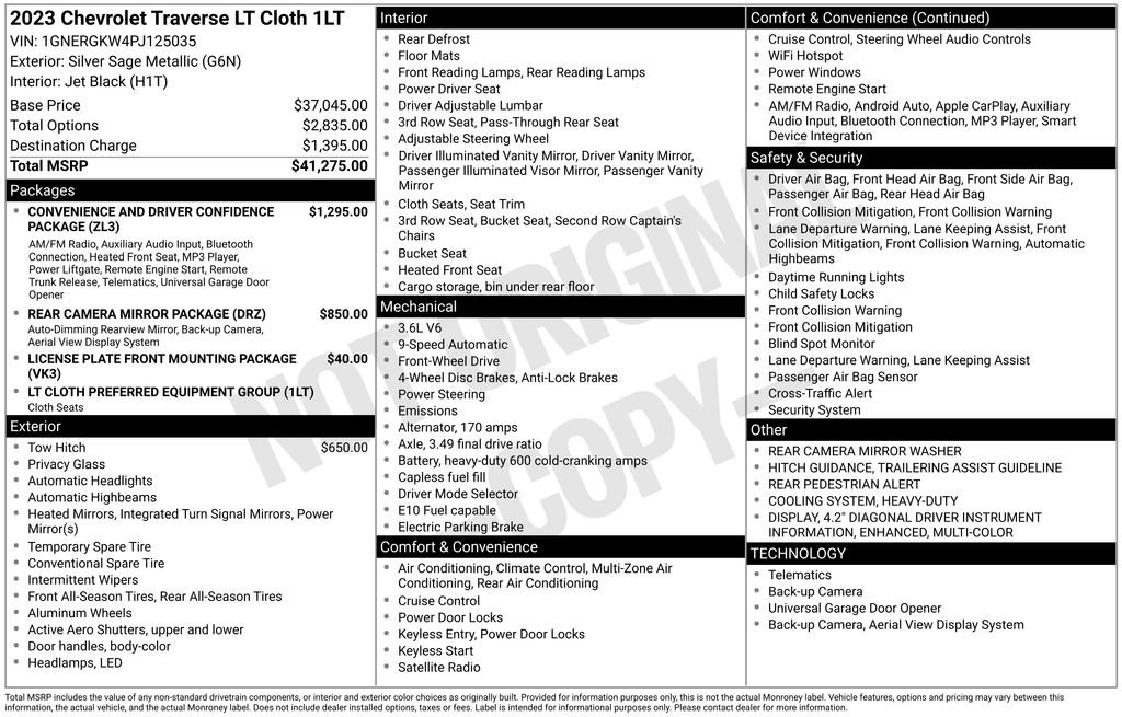 Certified 2023 Chevrolet Traverse LT image 6