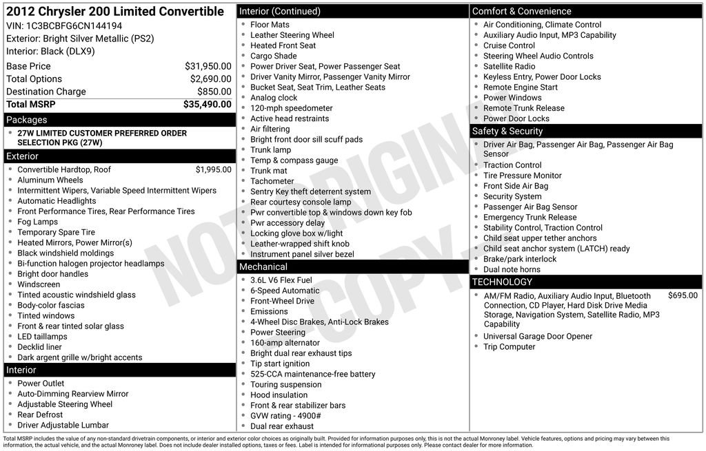 Used 2012 Chrysler 200 Limited image 5
