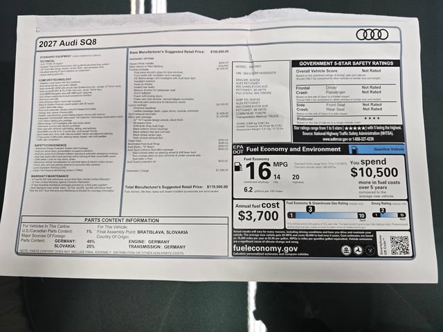 New 2027 Audi SQ8 Prestige AWD/4WD image 39