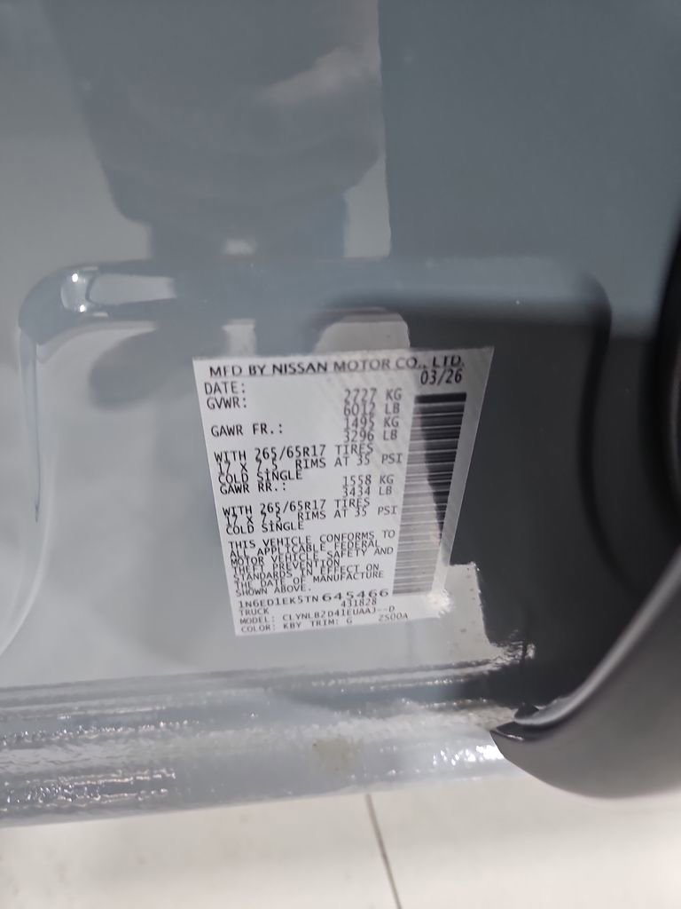 New 2026 Nissan Frontier SV image 27