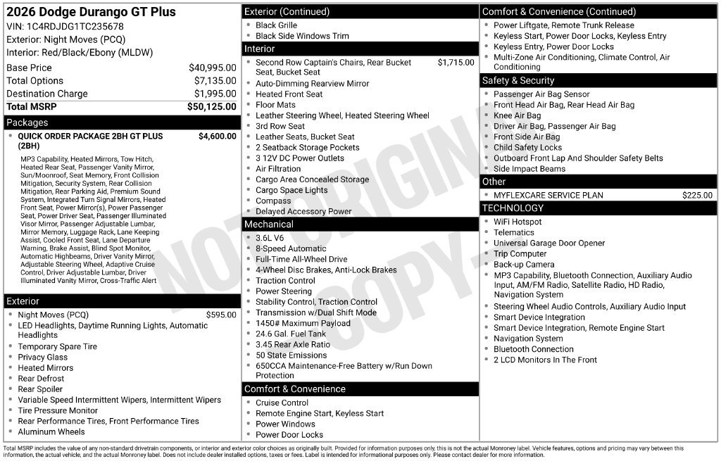 New 2026 Dodge Durango GT AWD/4WD image 53