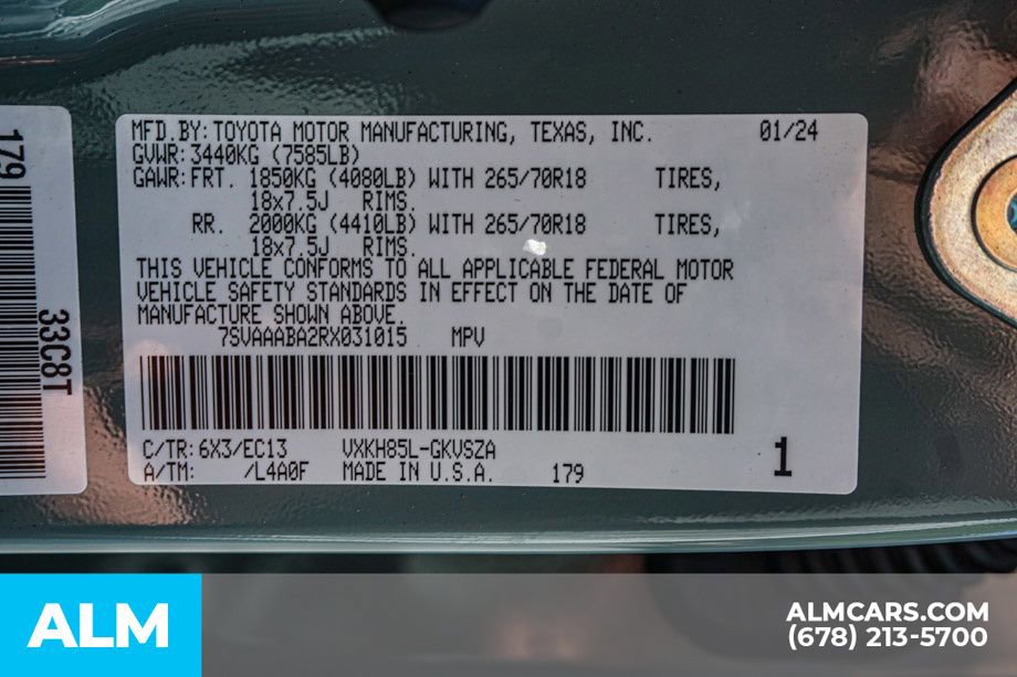 Used 2024 Toyota Sequoia SR5 w/ SR5 Premium Package AWD/4WD image 63