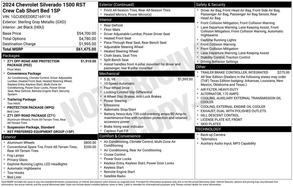 Certified 2024 Chevrolet Silverado 1500 RST AWD/4WD image 4