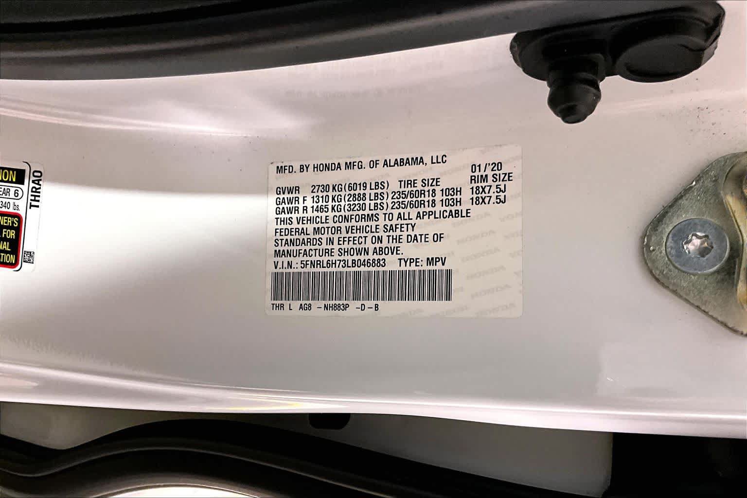 Used 2020 Honda Odyssey EX-L image 32