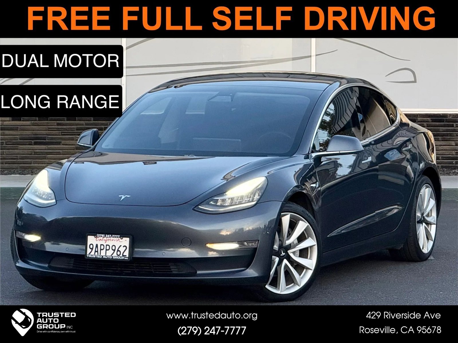 Used 2019 Tesla Model 3 Long Range