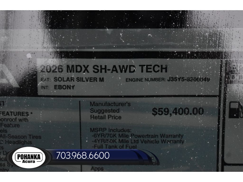 New 2026 Acura MDX w/ Technology Package AWD/4WD image 40