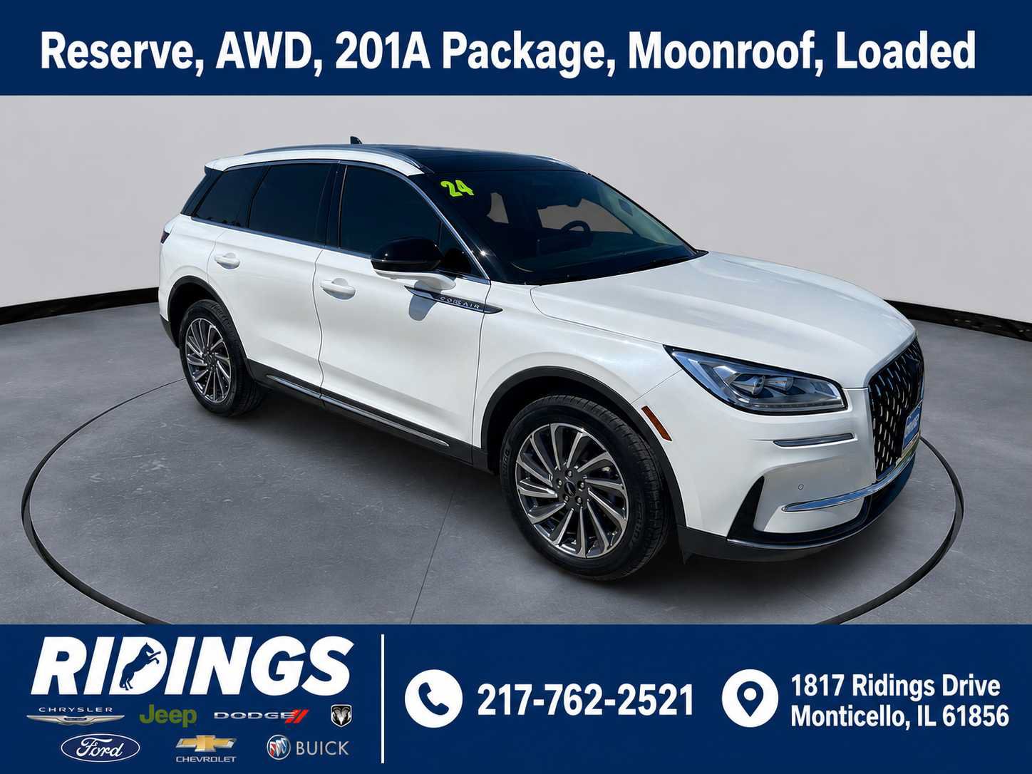 Used 2024 Lincoln Corsair Reserve w/ Equipment Group 201A