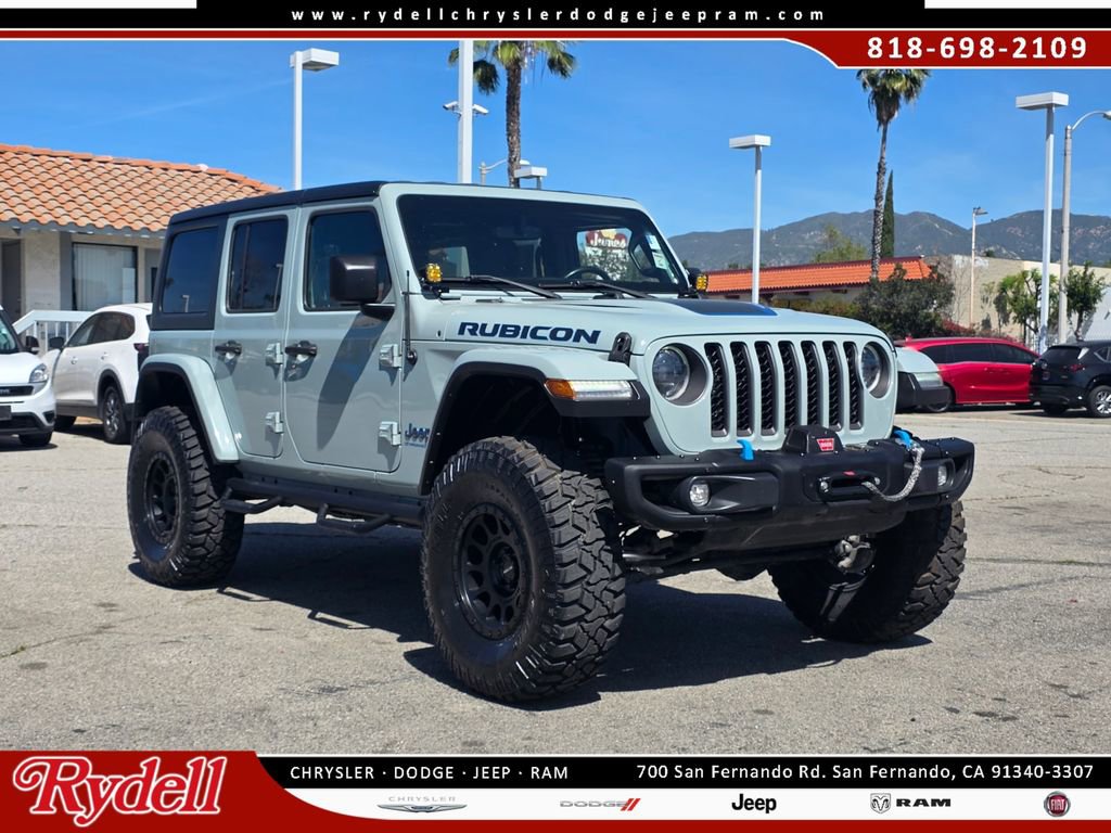 Used 2023 Jeep Wrangler Unlimited Rubicon 4xe w/ Steel Bumper Group image 1