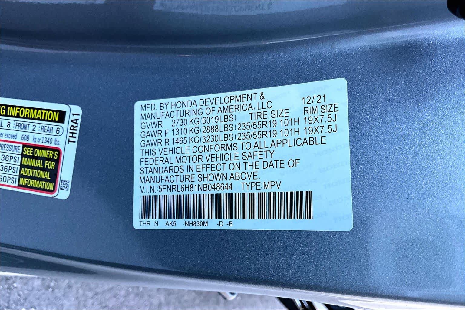 Used 2022 Honda Odyssey Touring image 33