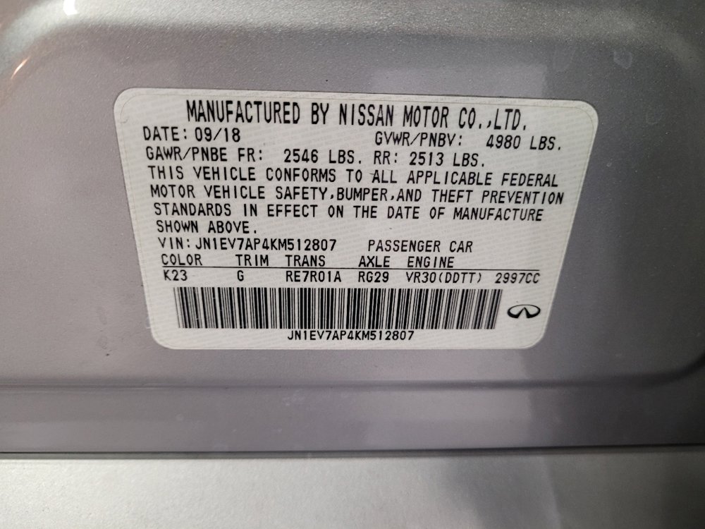 Used 2019 INFINITI Q50 Luxe w/ Essential Package (3.0T Luxe) image 33