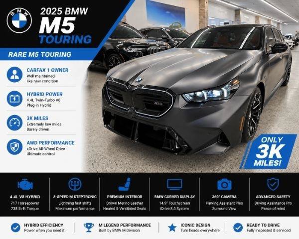 Used 2025 BMW M5 Touring w/ M Driver's Package AWD/4WD image 1
