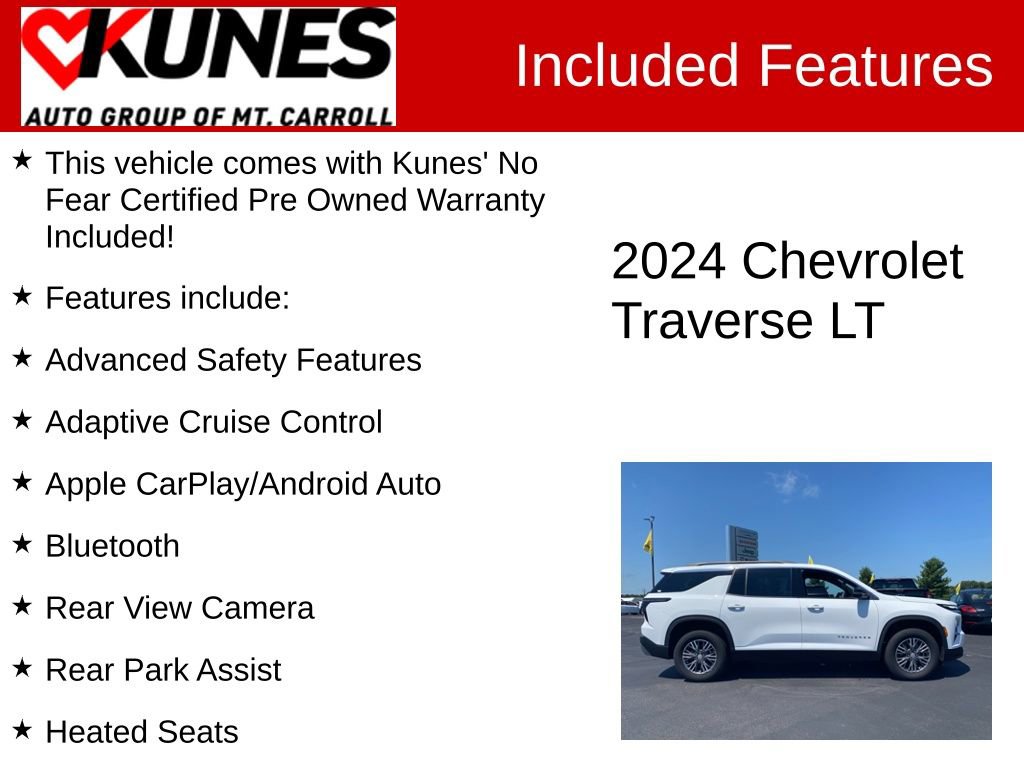 Used 2024 Chevrolet Traverse LT image 3