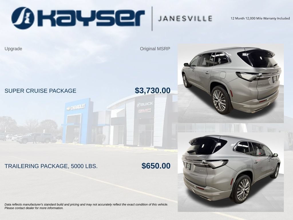 Certified 2025 Buick Enclave Avenir w/ Super Cruise Package FWD image 2