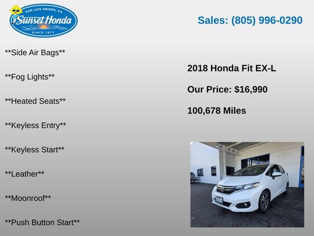 Used 2018 Honda Fit EX-L image 9