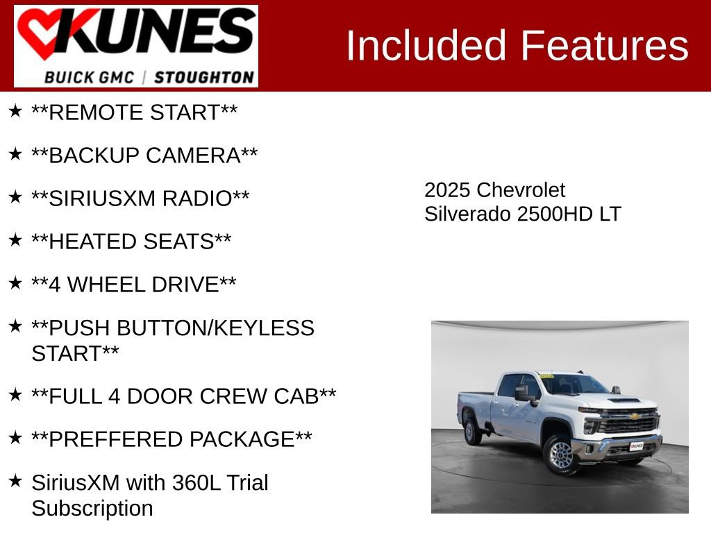 Used 2025 Chevrolet Silverado 2500 LT w/ Convenience Package AWD/4WD image 2