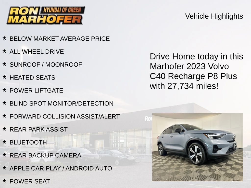 Used 2023 Volvo C40 P8 Recharge Plus AWD/4WD image 13