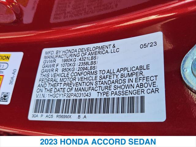 Used 2023 Honda Accord EX image 26