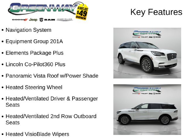 Used 2020 Lincoln Aviator Reserve w/ Equipment Group 201A RWD image 2