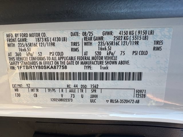 Used 2025 Ford Transit 250 Low Roof w/ Exterior Upgrade Package RWD image 25